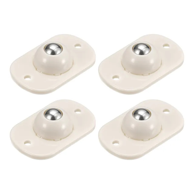 Self Adhesive Caster Wheels, (4 / White) Mini Swivel Paste Universal Pulley