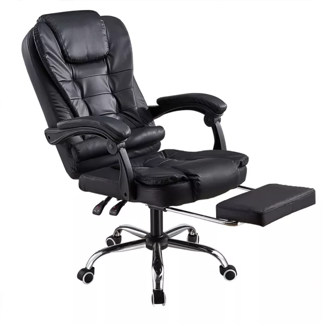 Office Chairs Chair Heavy Duty Executive Reclining Computer Swivel Chair 2