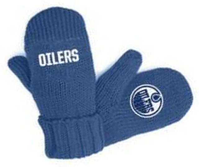 Edmonton Oilers NHL Podium Mitts youth small mittens, new with tags Edmonton Oilers NHL Podium Mitts youth small mittens, new with tags