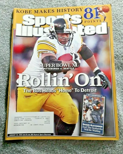 Sports Illustrated January 30 2006 JEROME BETTIS Pittsburgh Steelers KOBE 81