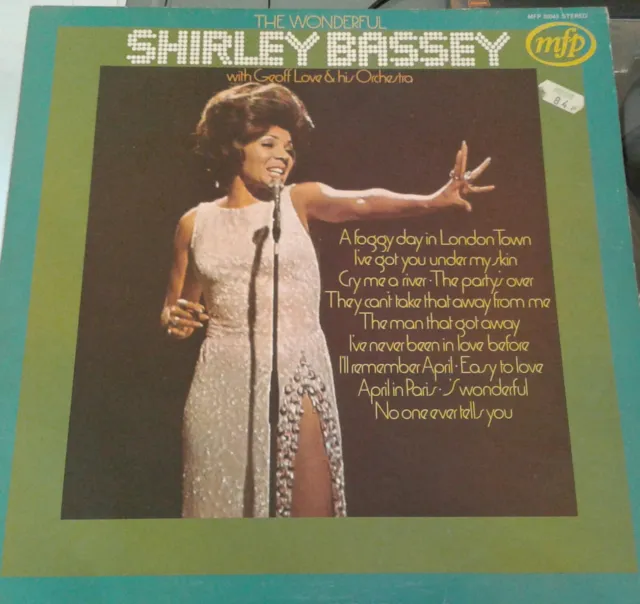 Shirley Bassey With Geoff Love And His Orchestra Vinyl LP Album, MFP 50043 1973