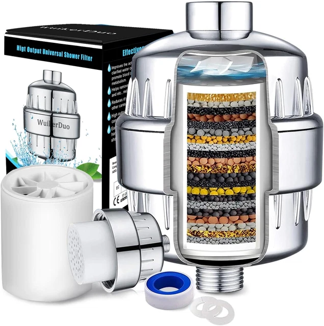 Filtro Doccia 40 Stadi LEAZZLE - Rimuove Cloro, Calcare E Metalli, Con Vitamina C - Foto 3