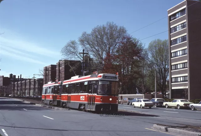 MBTA Toronto CLRV 4031 on Commonwealth Ave 1980 Original Kodachrome Slide