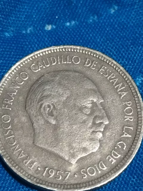 5 pesetas franco 1957 Estrella 58