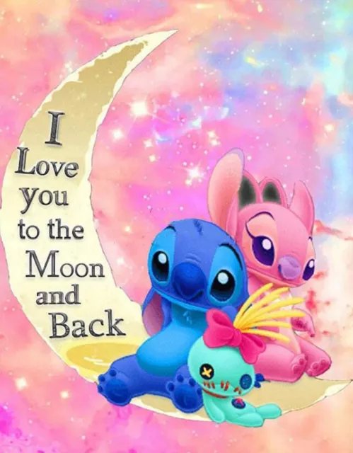 Lilo & Stitch Cartoon Disney Art 5D Diamond Painting Kits UK Full Drill Gifts