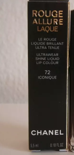 Chanel Rouge Allure Laque Le Rouge Liquide Brillant Ultra Tenue N° 72 Neuf Boite