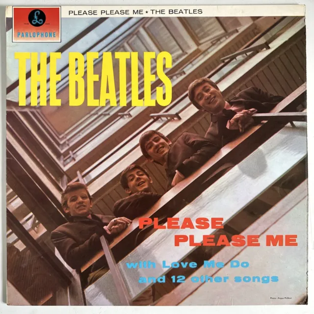 The Beatles Please Please Me Vinyl Lp Parlophone Uk 1969 Stereo One Box Rare Exc