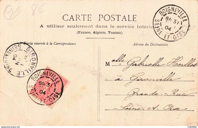 91 - BOIGNEVILLE - S13266 - Vue G�n�rale - En l'�tat Pli - L1 2