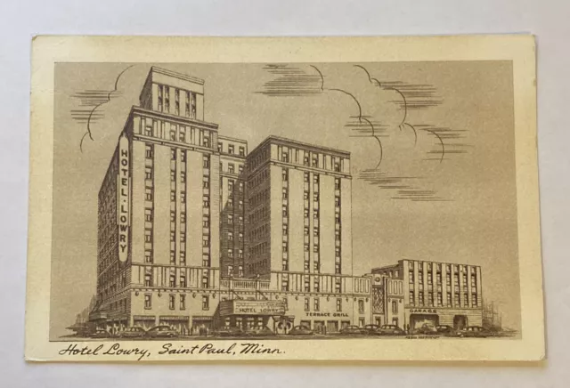 Vintage Postcard, Hotel Lowry, St Paul, Minnesota