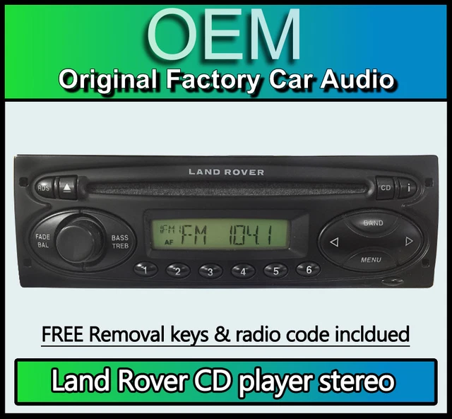 LAND ROVER DEFENDER CD player, Visteon 6500 stereo + radio code