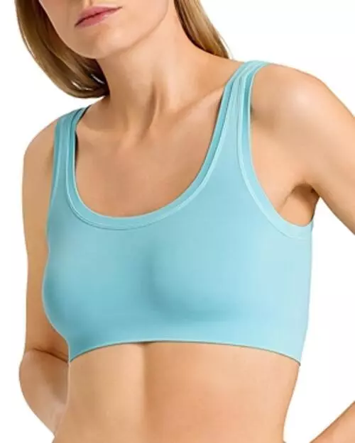 HANRO L125425 WOMENS Soft Cyan Touch Feeling Bralette Size Large $94.24 -  PicClick