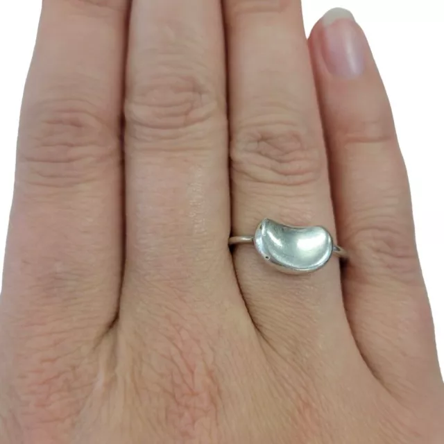 TIFFANY & CO Sterling Silver Bean Ring #1280