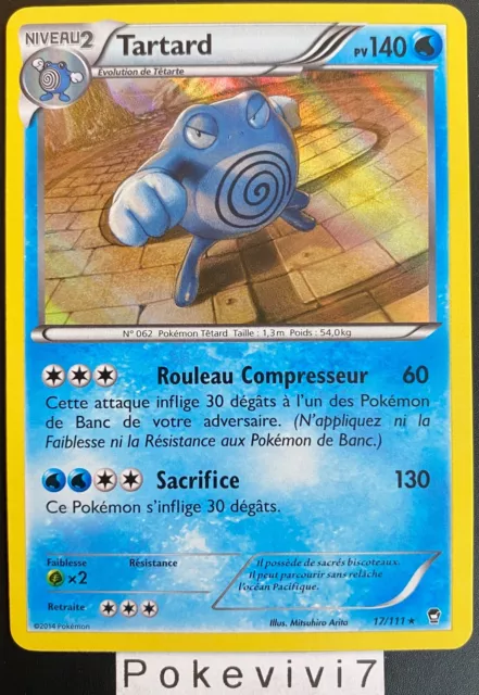 Pokemon Card TARTARD 17/111 Holo XY3 Fists Furious FR