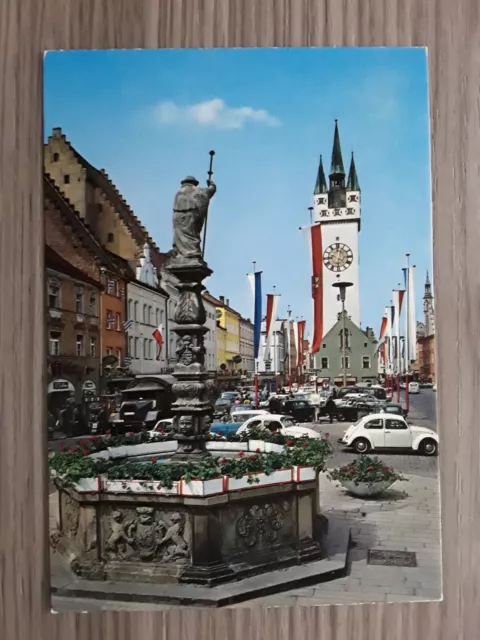 Alte Historische-Ansichtskarte Straubing an der Donau,1965