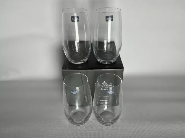ROSENTHAL CLASSIC Belcanto Longdrink Gläser,  4 Wasser Gläser Neu in OVP 3