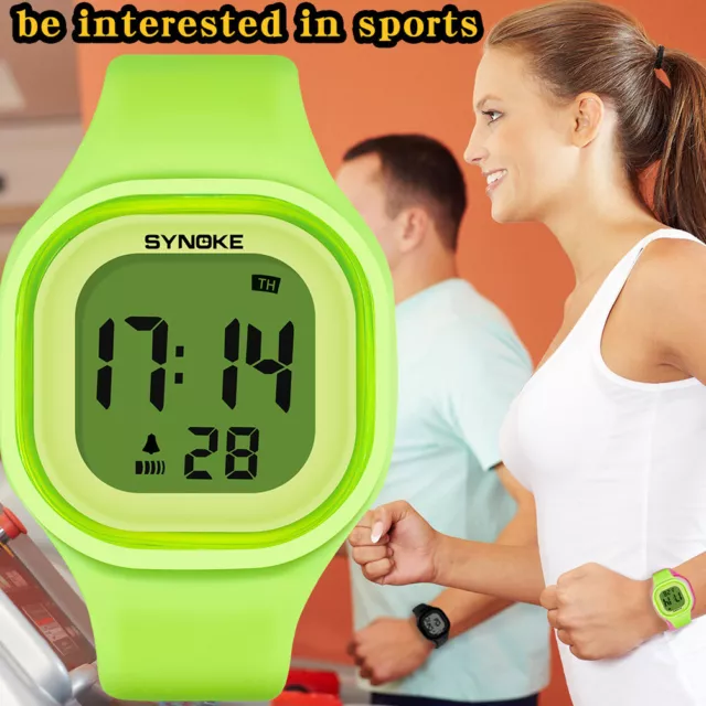 SYNOKE Child Watches Waterproof LED Digital Watch Men Outdoor Sports Wrist Watch 3