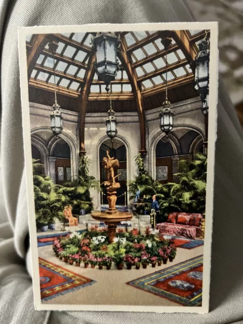 Vanderbilt Biltmore Estate House Interior Palm Court Asheville NC Postcard