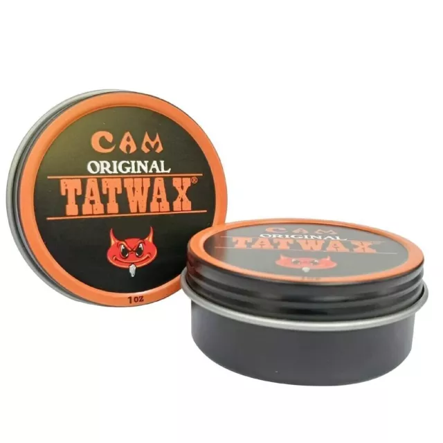 Tatwax Bálsamo curativo para tatuajes Cam Original 1oz (paquete de 2)