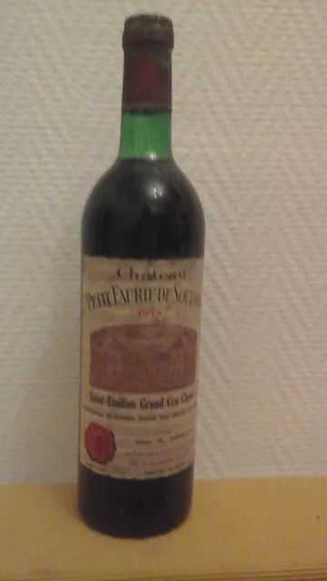 château Petit Faurie de Soutard - 1975 - Saint Emilion GC - niveau bas goulot