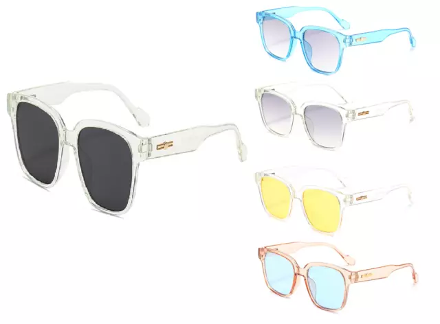 Erwachsene Sonnenbrille mit klarem Gestell geräuchert Männer Frauen UV klassische transparente Brille