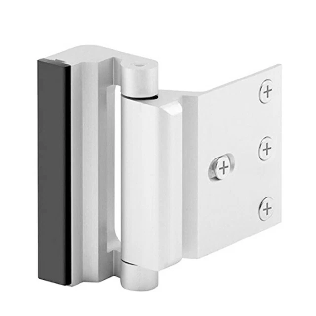 1 juego Nuevo Cerradura Reforzada Aleación de Aluminio Plata Con Tornillos de Montaje