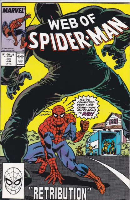Web of Spider-Man #39 Vol. 1 (1985-1998, 2012)Marvel Comics,High Grade,Direct