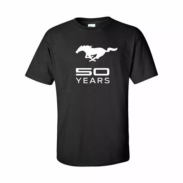 Ladies Mustang 50 YEARS Black T-Shirt - Get FREE USA SHIPPING - Last Ones Ever💙