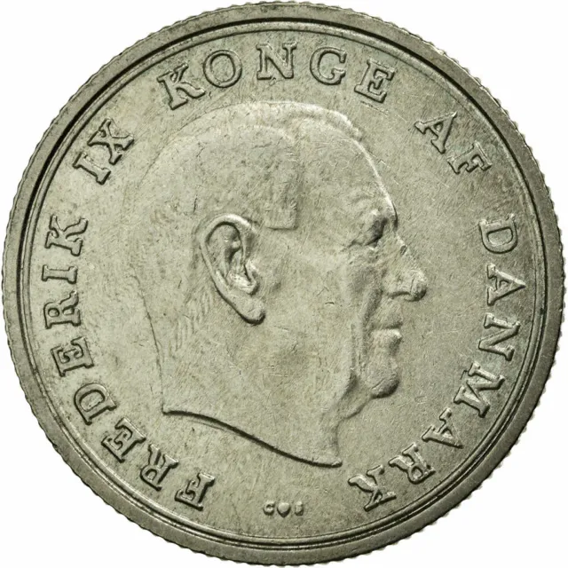 [#74006] Coin, Denmark, Frederik IX, Krone, 1968, AU(55-58), Copper-nickel, KM:8