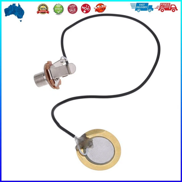 ACOUSTIC GUITAR TRANSDUCER Pre-Wired Amplifier Piezo Jack Pickup