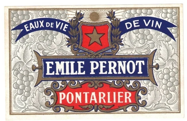 Ancienne étiquette ANIS Ricard Qualité Supérieure – Label Vintage Français