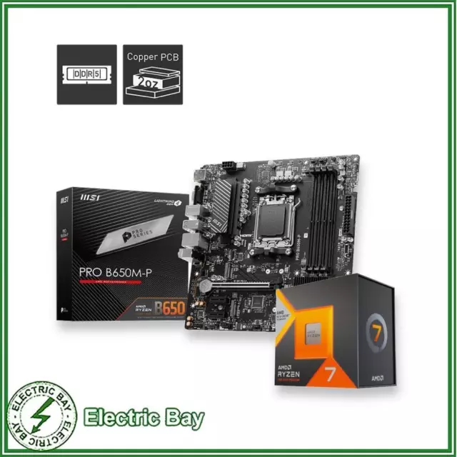 AMD Ryzen 7 7800X3D Processor (5 GHz, 8 Cores, Socket AM5) Boxed -  100-100000910WOF for sale online