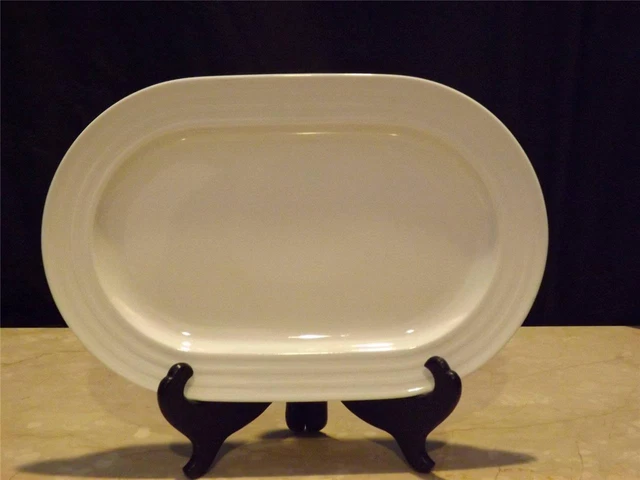 Rosenthal Studio Linie Banded White Oval Platter 13.75" Germany