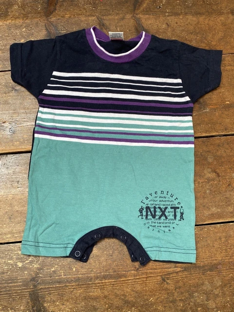Vintage Next Romper Bambini Neonato 0-1 Mese Anni '90