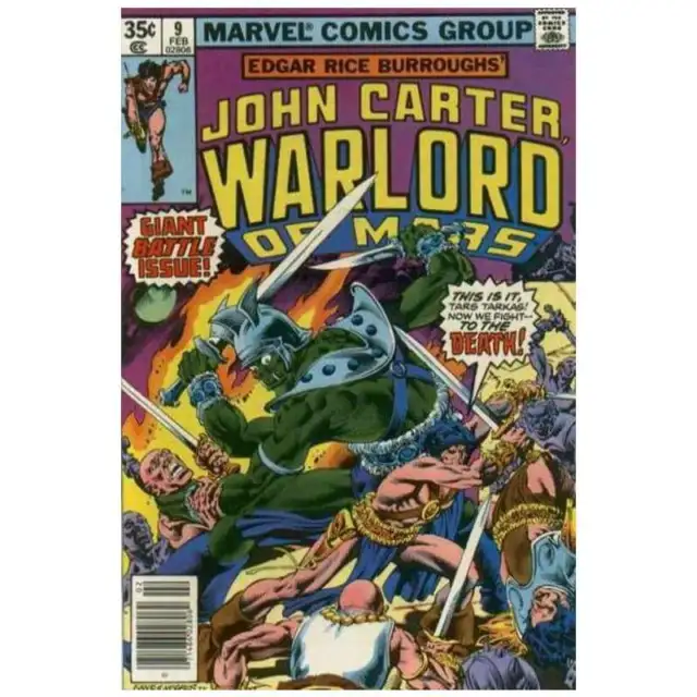 John Carter: Warlord of Mars (1977 series) #9 in VF + cond. Marvel comics [b
