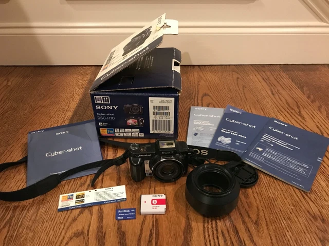 Sony Cyber-shot DSC-H10 8.1MP Digital Camera - Black