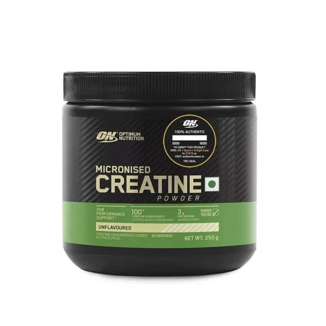 Optimum Nutrition Micronized Creatine Powder 250gm Unflavoured