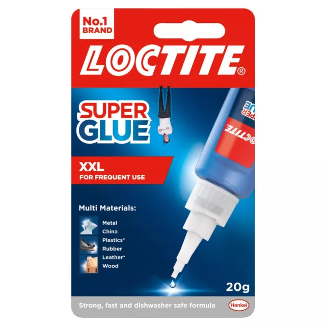 Loctite Super Glue 20g XXL Bouteille Long Bec Rapide & Fort DIY