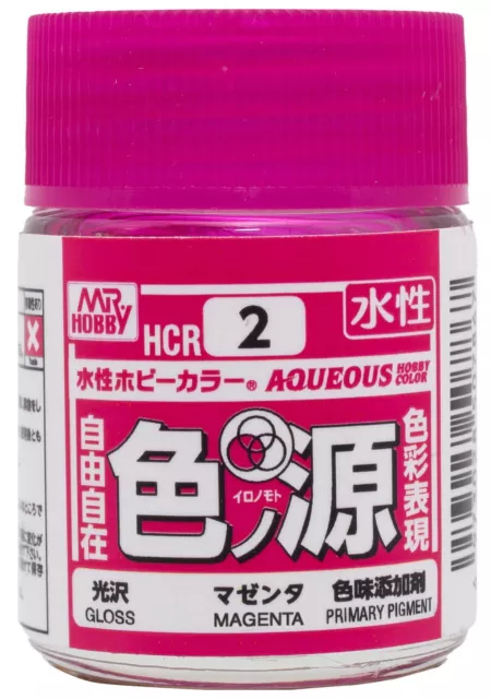 Gunze GSI Mr.Hobby Aqueous Hobby Color Ironomoto HCR02 Gloss Magenta (18ml)