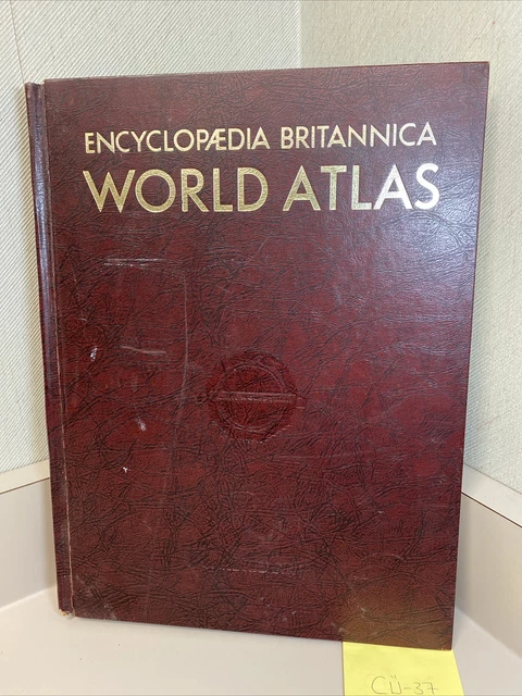 1964 Encyclopedia Britannica World Atlas Unabridged Complete Large Book Old Maps