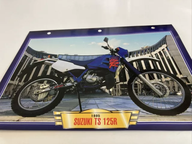 Suzuki TS125R 1995 125 TSR Form Card Motorbike Passion Collection Atlas TS125 R