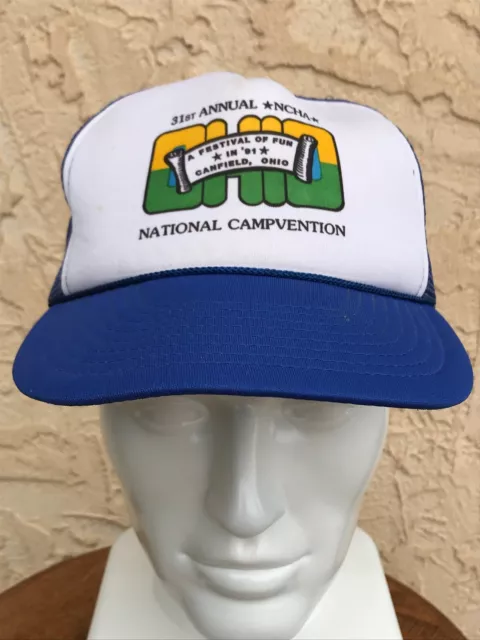 Vintage Ncha Hat 1991 Crotch Association Jockey Trucker Canfield