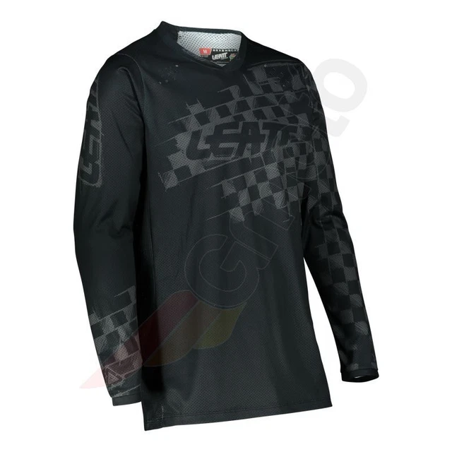 Camicia motocross offroad jersey leatt 4.5 V22 lite grafite nero XL