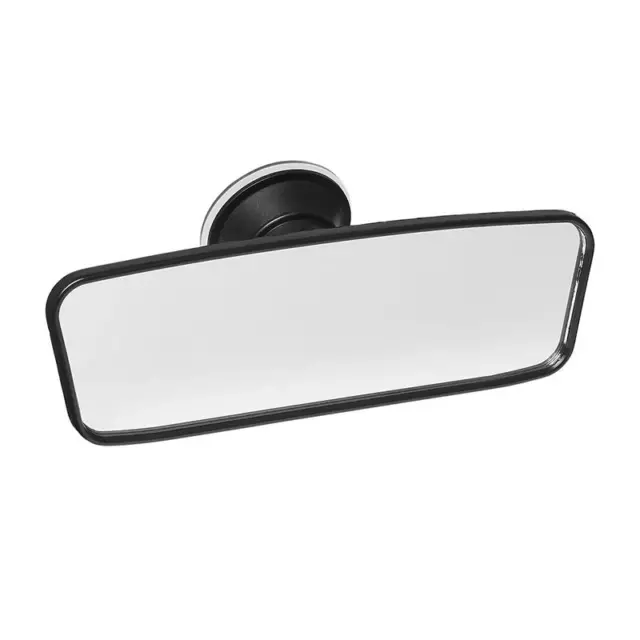 Rückspiegel für Autos in Schwarz 180x62 mm mit Saugnapf Zusatzspiegel fürs Kfz