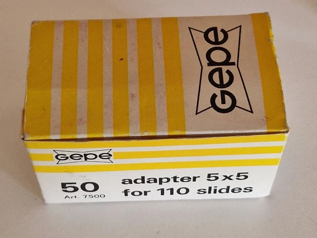 Soportes deslizantes GEPE para 110 diapositivas x 50 NUEVOS stock antiguo