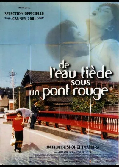 affiche du film DE L'EAU TIEDE SOUS UN PONT ROUGE 120x160 cm