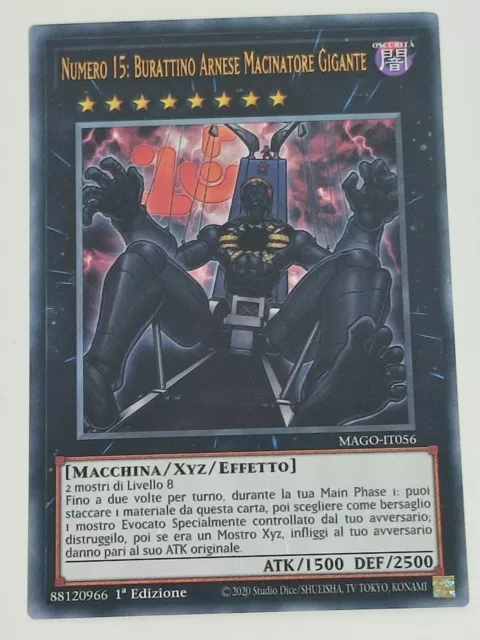 Yu-gi-oh! Numero 15 Burattino Arnese Macinatore Gigante RARA - Italiano