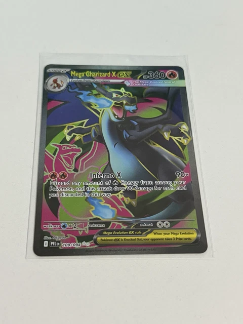 POKEMON TCG PHANTASMAL Flames Mega Charizard x EX 109/94 secret rare ...