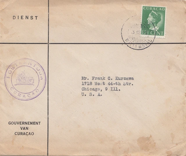 Curacao 1943: Government To Chicago
