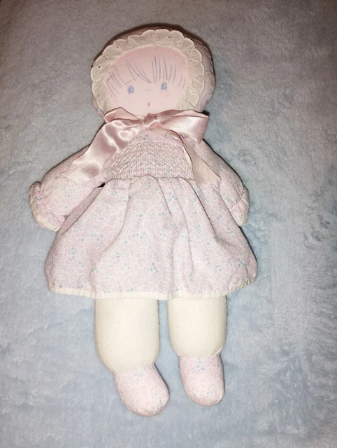 DOUDOU POUP E CHIFFON Vintage COROLLE 35 cm EUR 20 00 PicClick FR