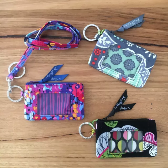 Vera Bradley Zip ID Case and Lanyard Assorted Pattern